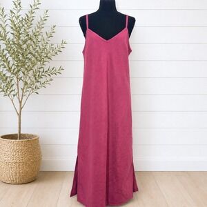garnet hill tie waist knit maxi dress Tie-Waist Knit Dress
